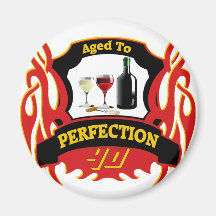 Aged To Perfection 40th Birthday Gifts Refrigerator Magnets