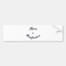 Aged to Perfection purple arch Bumper Stickers