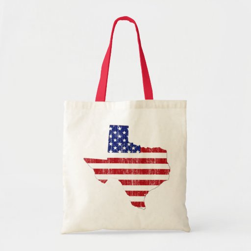 AGED US FLAG TEXAS BAG