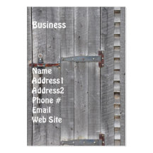 Aged Wooden Door Grunge Business Card