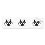 Agents In Red Biohazard Style Bumper Sticker bumper stickers
