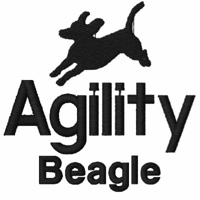 Agility Beagle Embroidered Shirt by MenagerieMayhem