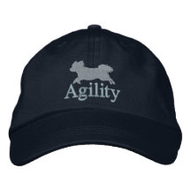 Agility Bichon Frise Embroidered Hat (Blue)