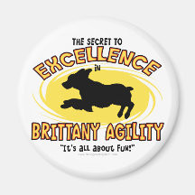 Agility Brittany Spaniel Secret Magnet