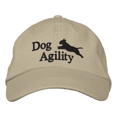 Agility Bull Terrier Embroidered Hat by MenagerieMayhem