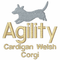 Agility Cardigan Welsh Corgi Embroidered T-Shirt