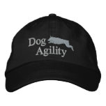 Agility Doberman Pinscher Dark embroidered hats