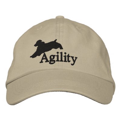 Agility English Springer Spaniel Embroidered Baseball Cap by MenagerieMayhem