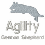 Agility German Shepherd Women's embroidered shirts