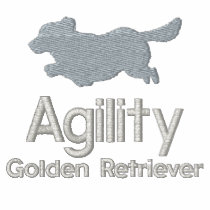 Agility Golden Retriever Women's Embroidered Polo Shirt