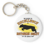 Agility Rottweiler Secret Keychain