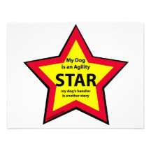 Agility Star Custom Invitations