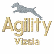 Agility Vizsla Embroidered T-Shirt