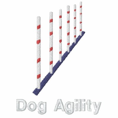 Agility Weave Poles Embroidered Shirt (Polo)