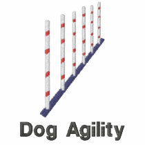 Agility Weave Poles Embroidered Shirt (T-Shirt)