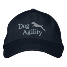 Agility Weimaraner Embroidered Hat (Blue)
