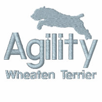 Agility Wheaten Terrier Embroidered Long Sleeve