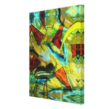 agitation en peine mer toile tendue sur châssis