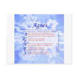 Agnes Acrostic Postcards