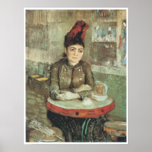 Agostina Segatori Sitting in the Cafe, Van Gogh Print