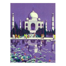 Agra ~ Taj Mahal Post Card
