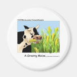 Agrazin' Maze Funny Cow Cartoon Gifts Collectibles Refrigerator Magnet
