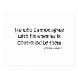 Agree with Enemies quote Post Cards