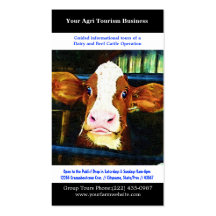 Agri Tourism Agricultural Dairy Beef Farming Business Card Templates