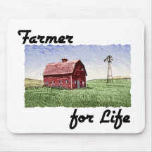 Agriculteur pendant la vie tapis de souris