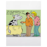 AGRICULTURAL FARMER HUSBAND / WIFE CARTOON HUMOR LETTERHEAD TEMPLATE