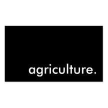 agriculture. business card
