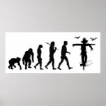 Agriculture Farmer farming scare crow Print