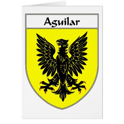 Aguilar Coat of Arms/Family Crest Greeting Cards by NameGame