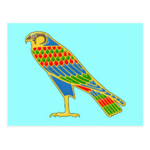 Ägypten Falke egypt falcon Postkarte