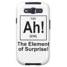 Ah! The Element of Surprise. Samsung Galaxy S3 Covers
