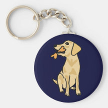 AH- Yellow Labrador Puppy Keychain