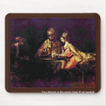 Ahasuerus And Haman At The Feast Of Esther Mouse Pad