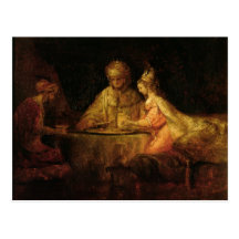 Ahasuerus, Haman et Esther, c.1660 Cartes Postales