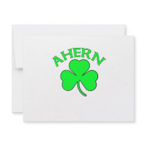 Ahern Irish Flag Custom Invitation