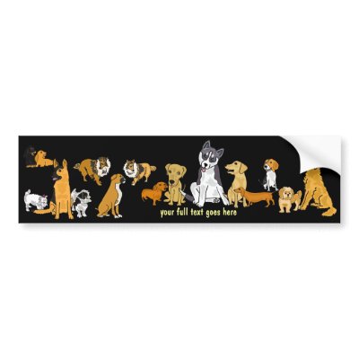 AHL- A Neighbourhood Dogs Group Bumper Sticker by inspirationrocks