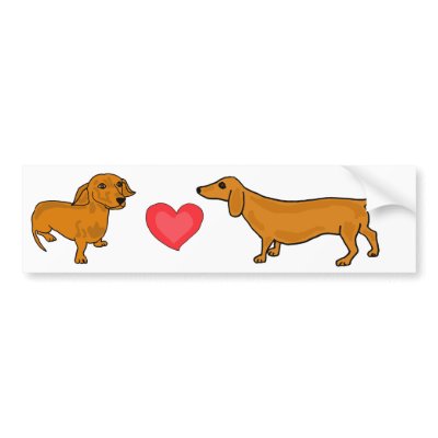 AHL- Wiener Love bumper Sticker by inspirationrocks