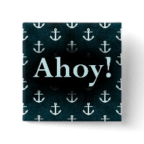 Ahoy! Anchor Pattern Design Dark Blue