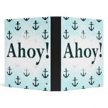 Ahoy! Anchor Pattern Design Light Blue