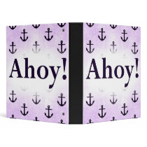 Ahoy! Anchor Pattern Design Light purple