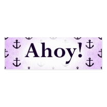 Ahoy! Anchor Pattern Design Light purple
