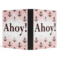 Ahoy! Anchor Pattern Design Pink