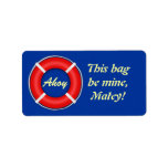 Ahoy Bag Tag Label
