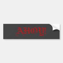 Ahoy Bumper Sticker