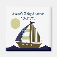 Ahoy Mate Sailboat Magnet/Keepsake/Party Favour