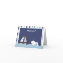 AHOY MATE White Whale Folded Thank you note Cards